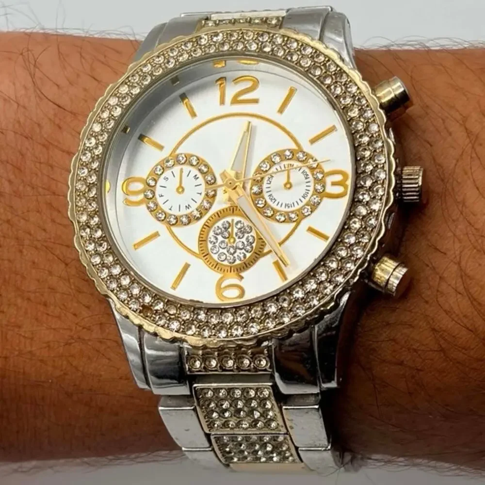 Silver & Gold Retro Men’s Watch